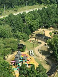 an aerial view of a playground in a park at Modern Dpulze Soho fit 4pax,Netflix provided in Cyberjaya