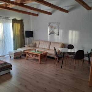 Posezení v ubytování Ferienwohnung Fertsch