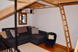 Posezení v ubytování Appartement confortable au pied des pistes avec vue imprenable