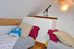Postel nebo postele na pokoji v ubytování Appartement confortable au pied des pistes avec vue imprenable