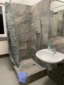 Ένα μπάνιο στο Tocc Apartman