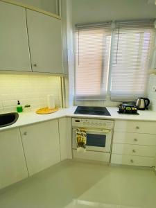 2 BD Apt in Koukaki 8’ away from Acropolis的厨房或小厨房