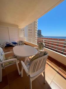 Balkon lub taras w obiekcie Playa de Oro con Parking