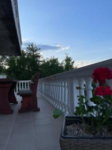 Balkon lub taras w obiekcie Apartman Kačić