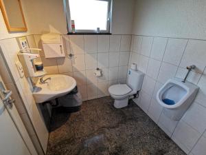 Koupelna v ubytování Campingfass im Ruheparadies