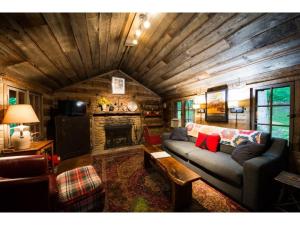 Posezení v ubytování Grandma Barnes Cabin