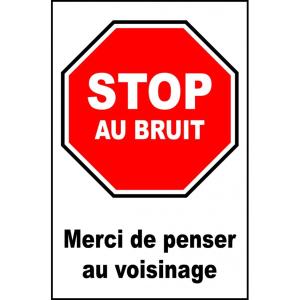una señal roja de alto al pincel con las palabras merrett de pencer au vigilance en Le coquet - Balcon - Proche gare - Parking, en Bourg-en-Bresse