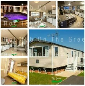 a group of four pictures of a house at Home from Home Lettings at Tattershall Lakes - The Green in Tattershall