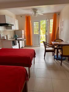 Hôtel DOUCE VAGUE的厨房或小厨房