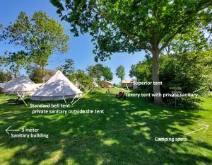 Glamping Essenhof外面的花园