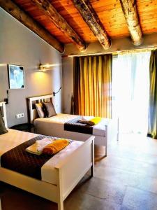 En eller flere senge i et værelse på Villa Urla, Kalkan,Üzümlü