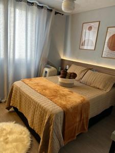 En eller flere senge i et værelse på Studio Paris prox Metro Bras Feirinha Madrugada Templo Salomão + 55 billeder