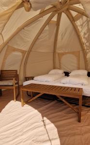 Postel nebo postele na pokoji v ubytování Haukafell Camping - Tents for Rents