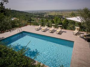The swimming pool at or close to Villa near Montecchio Vespoli with Pool