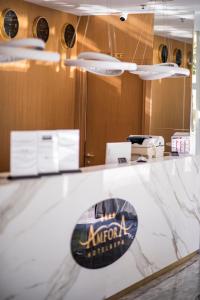 Kuchyň nebo kuchyňský kout v ubytování Amfora Hotel & Spa