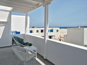 En balkong eller terrass på Bedspot Apartments Paros