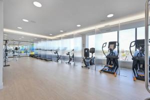Fitness centrum a/nebo fitness zařízení v ubytování Central Sq 1BR w Gym WD Roof nr T BOS-614