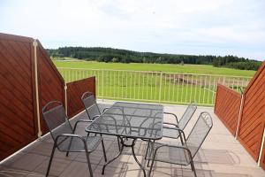 Balkón nebo terasa v ubytování Bison Ranch