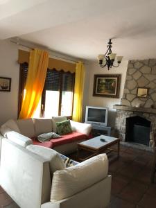 Posezení v ubytování Casa Rural Pantano de San Juan