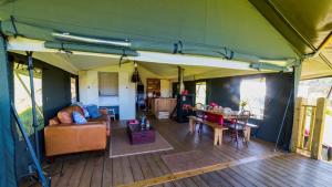 Gallery image of Canvas & Campfires, Luxury Safari Tent Glamping, only Seren Tent has a hot tub in Lampeter