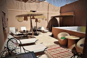 Χώρος καθιστικού στο Dar Nossa