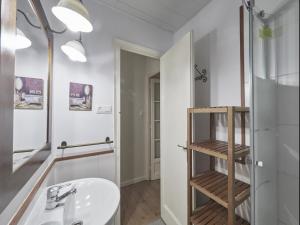 Koupelna v ubytování Casa Sagrada Familia