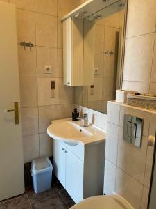 Koupelna v ubytování Apartments Villa Dinka