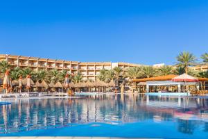 a view of the resort from the swimming pool at Siva Grand Beach in Hurghada