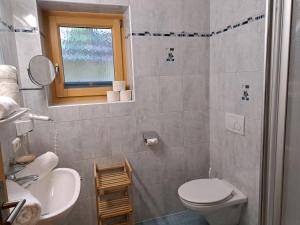 a bathroom with a toilet and a sink at Apartment Rosa-8 by Interhome in Mayrhofen