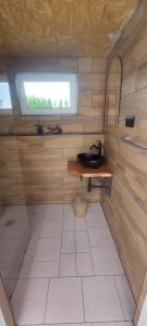 Koupelna v ubytování Gästehaus Kathi Campingplatz Buschcamper