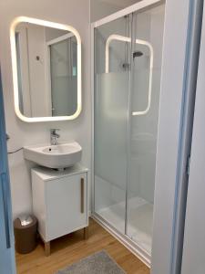 A bathroom at Gartenhaus5