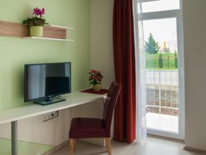 TV a/nebo společenská místnost v ubytování Hotel Pallone