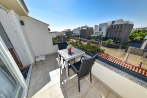 Balkón nebo terasa v ubytování Apartmani Melia