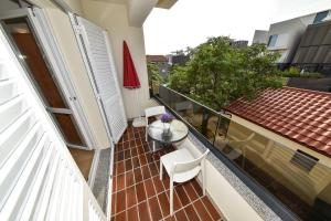 Balkón nebo terasa v ubytování Apartmani Melia