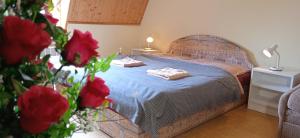 Postel nebo postele na pokoji v ubytování Apartmány Ledeč