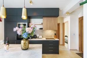 Η κουζίνα ή μικρή κουζίνα στο Modern Family Villa Leba with Private Pool & BBQ