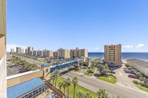 an aerial view of a city with buildings and the ocean at Crystal Tower 1509 by ALBVR - Luxurious 15th Floor Condo with Breathtaking Views in Gulf Shores