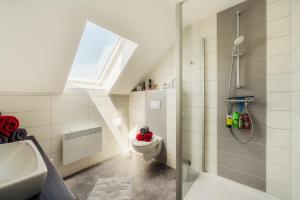 Koupelna v ubytování Ferienhaus Arisa III
