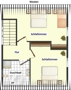 Půdorys ubytování Ferienhaus Arisa III