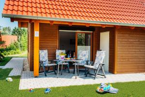 Patio nebo venkovní prostory v ubytování Ferienhaus Arisa III