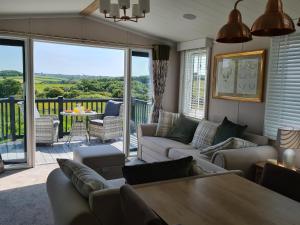 Χώρος καθιστικού στο Vendee Lodge