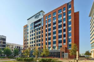 una representación del edificio de oficinas del campus en Aloft Richardson, en Richardson