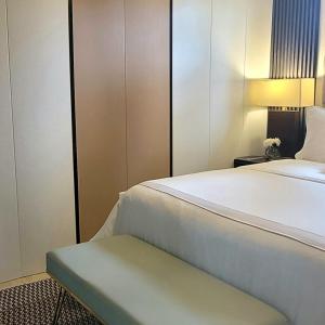 Tempat tidur dalam kamar di Hotel Santa Clara