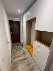 a room with a closet with a bed in it at Appartement • Six Fours Les plages in Six-Fours-les-Plages