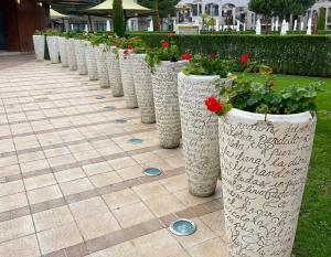 A garden outside ROYAL BEACH & APARTAMENT