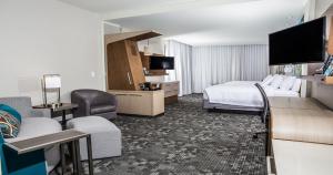 TV a/nebo společenská místnost v ubytování Courtyard by Marriott Columbia Cayce