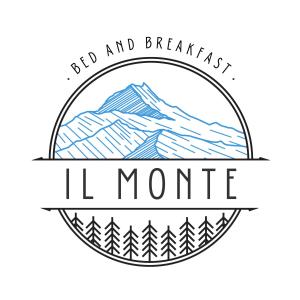 un logotipo para lmnmn y desayuno en las montañas en Il Monte BnB en Tazzola