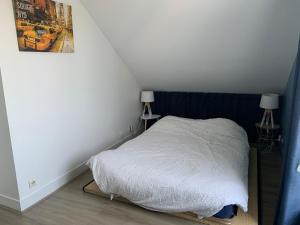 Postel nebo postele na pokoji v ubytování Chambre cosy à Houilles