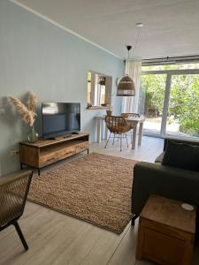 Μια τηλεόραση ή/και κέντρο ψυχαγωγίας στο Salt Apartment