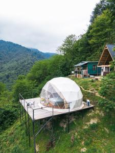 Příroda nedaleko luxury tent